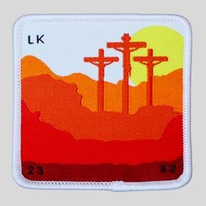 Calvary - Jesus on the Cross | Christian Woven Patch