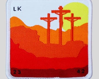 Calvary - Jesus on the Cross | Christian Woven Patch