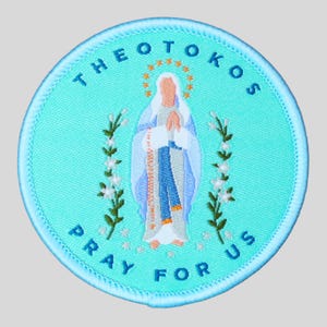 Theotokos - Mary Mother of God | Christian Woven Patch