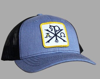 Youth - Chi-Rho Christogram - Alpha & Omega | Christian Kids/Youth Trucker Style Snapback