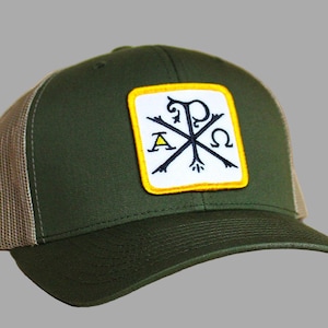 Chi-Rho Christogram - Alpha & Omega | Christian Snapback Adjustable Hat