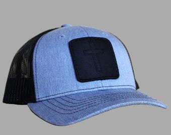Youth - Blackout Cross | Christian Kids/Youth Trucker Style Snapback