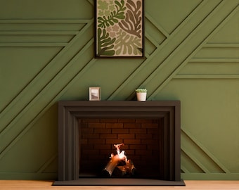 Blaze Haven Cast Stone Fireplace Mantel Surround