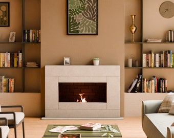 Radiant Hearth Cast Stone Fireplace Mantel Surround