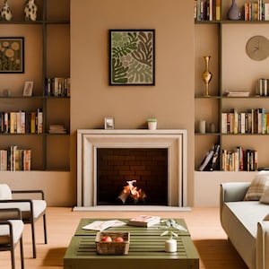 Classic Cast Stone Fireplace Mantel Surround