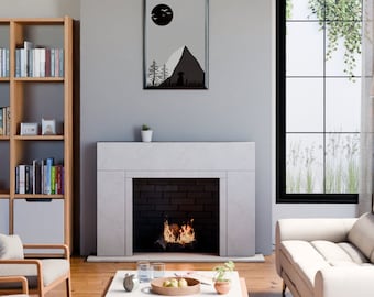 Fireside Retreat Cast Stone Fireplace Mantel Surround