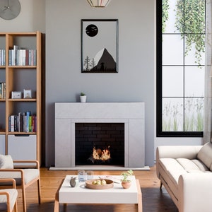Fireside Retreat Cast Stone Fireplace Mantel Surround