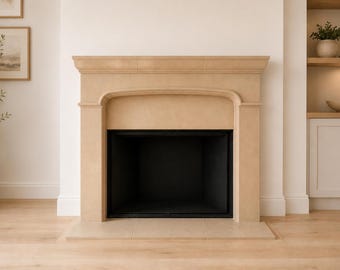Elemental Elegance Cast Stone Fireplace Mantel Surround