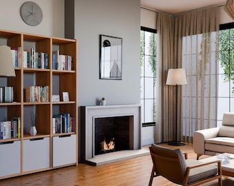 Rustic Nook Cast Stone Fireplace Mantel Surround