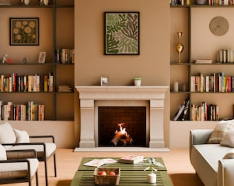 Ignited Haven Cast Stone Fireplace Mantel Surround