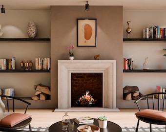 Artisan Blaze Cast Stone Fireplace Mantel Surround