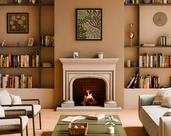 Prestige Stone Hearths Cast Stone Fireplace Mantel Surround