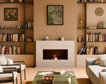 Radiant Hearth Cast Stone Fireplace Mantel Surround