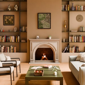 LivingStone Cast Stone Fireplace Mantel Surround