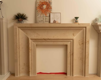 Radiant Rock Cast Stone Fireplace Mantel Surround