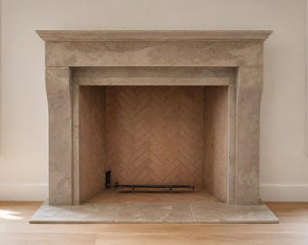 Tranquil Hearth Cast Stone Fireplace Mantel Surround
