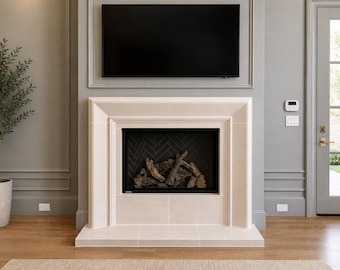 Imperial Flame Cast Stone Fireplace Mantel Surround