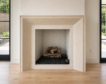 Stone Aurora Cast Stone Fireplace Mantel Surround