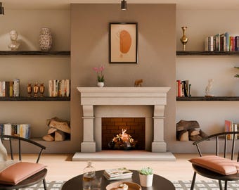 Eternal Hearth Cast Stone Fireplace Mantel Surround