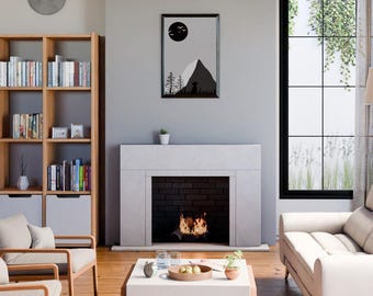 Fireside Retreat Cast Stone Fireplace Mantel Surround