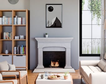 Elemental Elegance Cast Stone Fireplace Mantel Surround