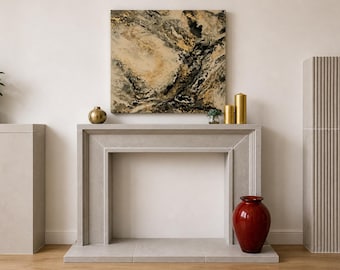 Rustic Nook Cast Stone Fireplace Mantel Surround