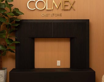 Shadow Line Cast Stone Fireplace Mantel Surround
