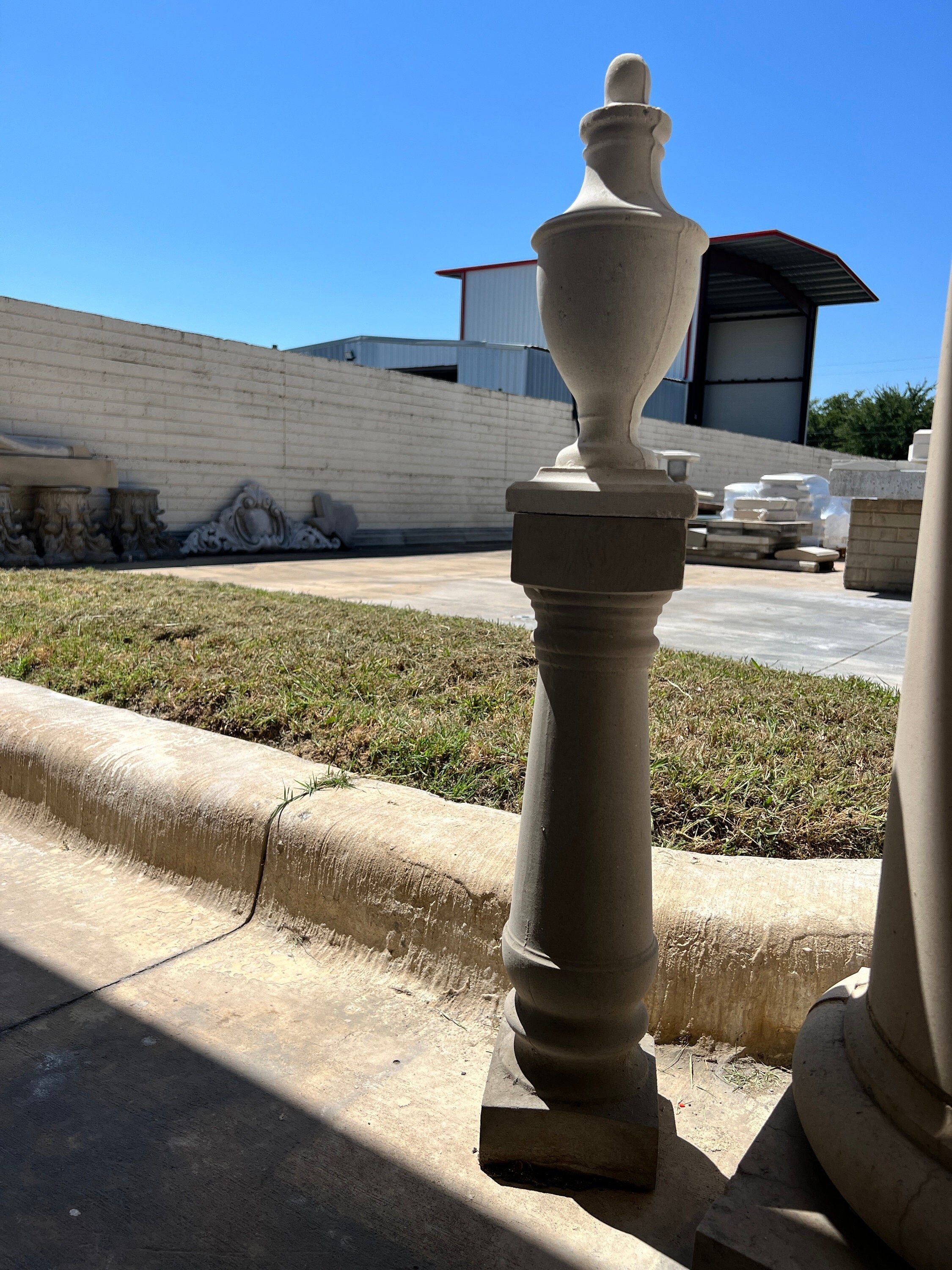 Elegant Accents: Cast Stone Decor Tube - 100% Cast Stone, Customizable, Perfect for Indoor and Outdoor Home Decor