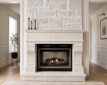 Horizon Flame Cast Stone Fireplace Mantel Surround