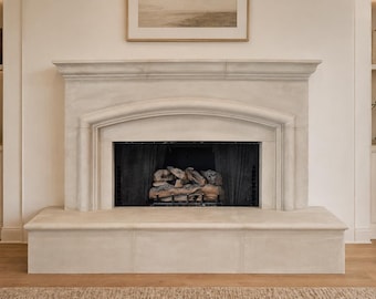 AshStone Cast Stone Fireplace Mantel Surround