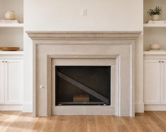 StoneAura Cast Stone Fireplace Mantel Surround
