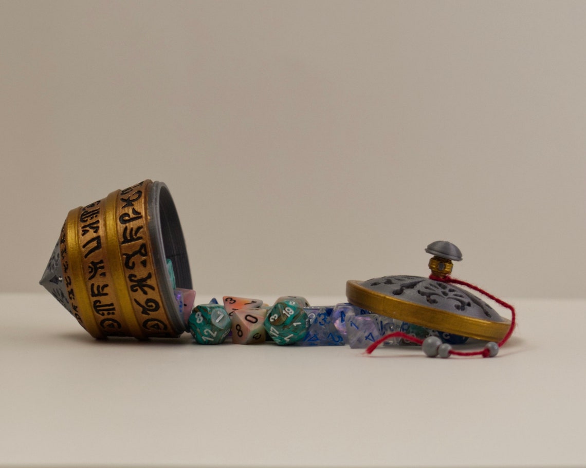 Dice Box Sensei's Divining Top STL Files Etsy