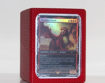 Caja de mazos - Escamas de dragón - Vitrina - Archivos STL - Doble funda 100