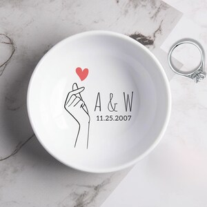 Personalized Ring Dish, Bridal Shower Gift, Minimalist Ring Dish, Jewelry Dish, Engagement Gift, Bridesmaids Gift, Personalized Gift for Her
