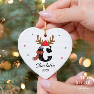 Letter Name Ornament - 2023 Family Ornament - Custom Initial Ornament - Personalized - Christmas gift - Family Keepsake - Monogram Ornament