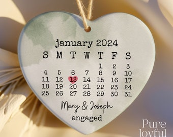 Personalized Engagement Gift - Gift For Bride and Groom - Bridesmaid Proposal Gift - Bridal Shower - Anniversary Gift - Bride to Be Ornament
