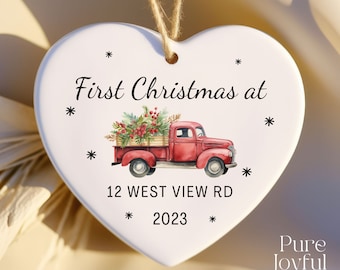 New Home Ornament - First Christmas in Our New House - Personalized - Family Christmas Gift - New House Ornament - 2025 - First Christmas