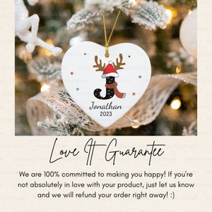 Letter Name Ornament - 2023 Family Ornament - Custom Initial Ornament - Personalized - Christmas gift - Family Keepsake - Monogram Ornament