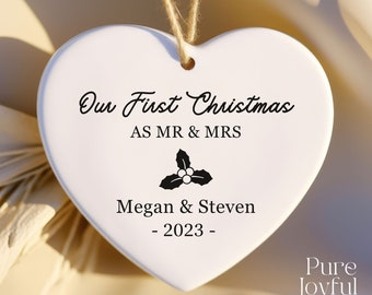 First Christmas Married Ornament, Our First Christmas Married Ornament, First Christmas Ornament Married, First Married Christmas Gift, 2025