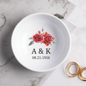 Personalized Engagement Ring Dish Engagement Ring Holder Engagement Gifts for Couple Engagement Gift for Best Friend Wedding Ring Dish