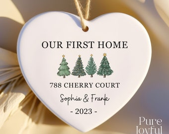 Our First Home Ornament - First Christmas in Our New Home Ornament - Housewarming Gift - Personalized - New House Ornament - 2026 - Keepsake