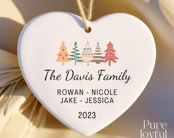 Family Christmas Ornament - Custom Family Name Ornament - 2025 - Personalized Christmas gift - Family Keepsake - Christmas Family Gift