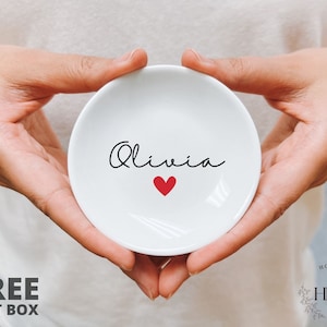 Personalized Ring Dish, Bridesmaid Gifts, Engagement Jewelry Dish, Graduation Gift, Gift for Mom, Bridal Shower Gift, Birthday Gift for Her