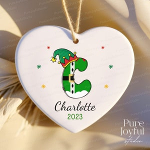 Family Name Ornament - Personalized Family Ornament - 2025 - Custom Initial Ornament - Christmas gift - Family Keepsake - Monogram Ornament