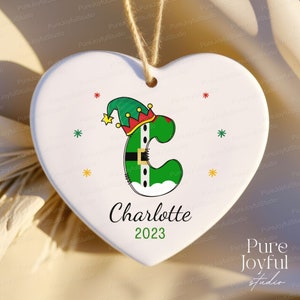 Family Name Ornament - Personalized Family Ornament - 2023 - Custom Initial Ornament - Christmas gift - Family Keepsake - Monogram Ornament