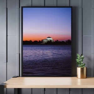 Printable Jefferson Memorial Sunrise - Washington D.C. Photography Art Print
