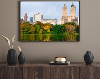 Impression de feuillage d'automne de Central Park : photographie de paysages d'automne à New York
