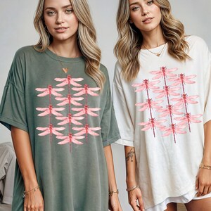 Dragonfly Graphic T-Shirt: Women&#39;s Boho Botanical Garden Tee