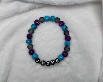 [HARANG]★BTS 着用★HR 248B_Oval Iolite Bracelet Hoseok Bead Bracelet - Etsy