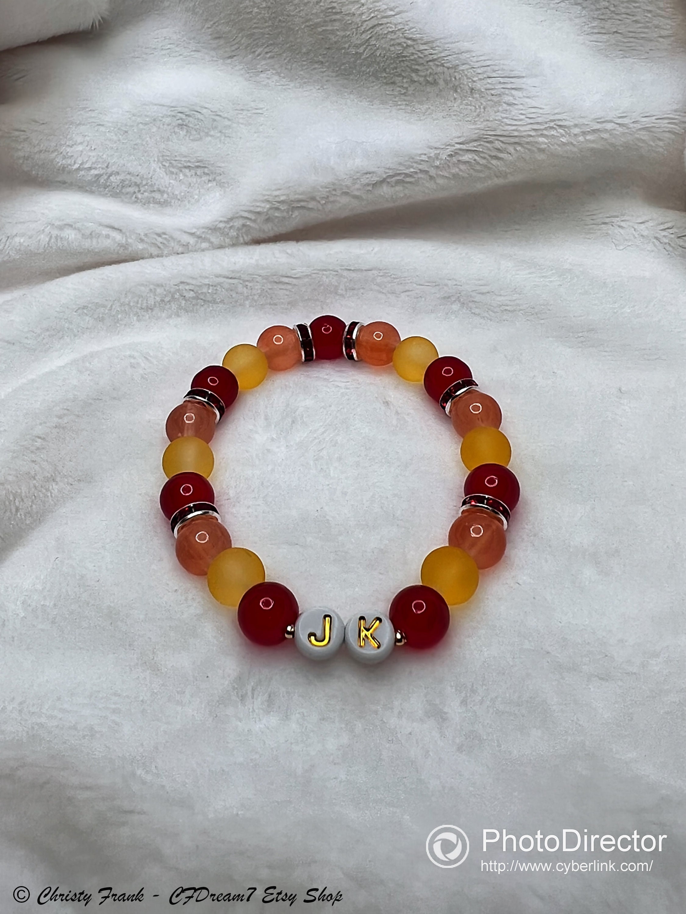 JK Bead Bracelet - Etsy